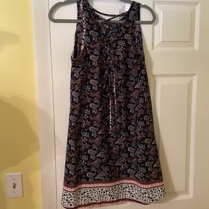 Alya Flowy Paisley Print Mini Dress